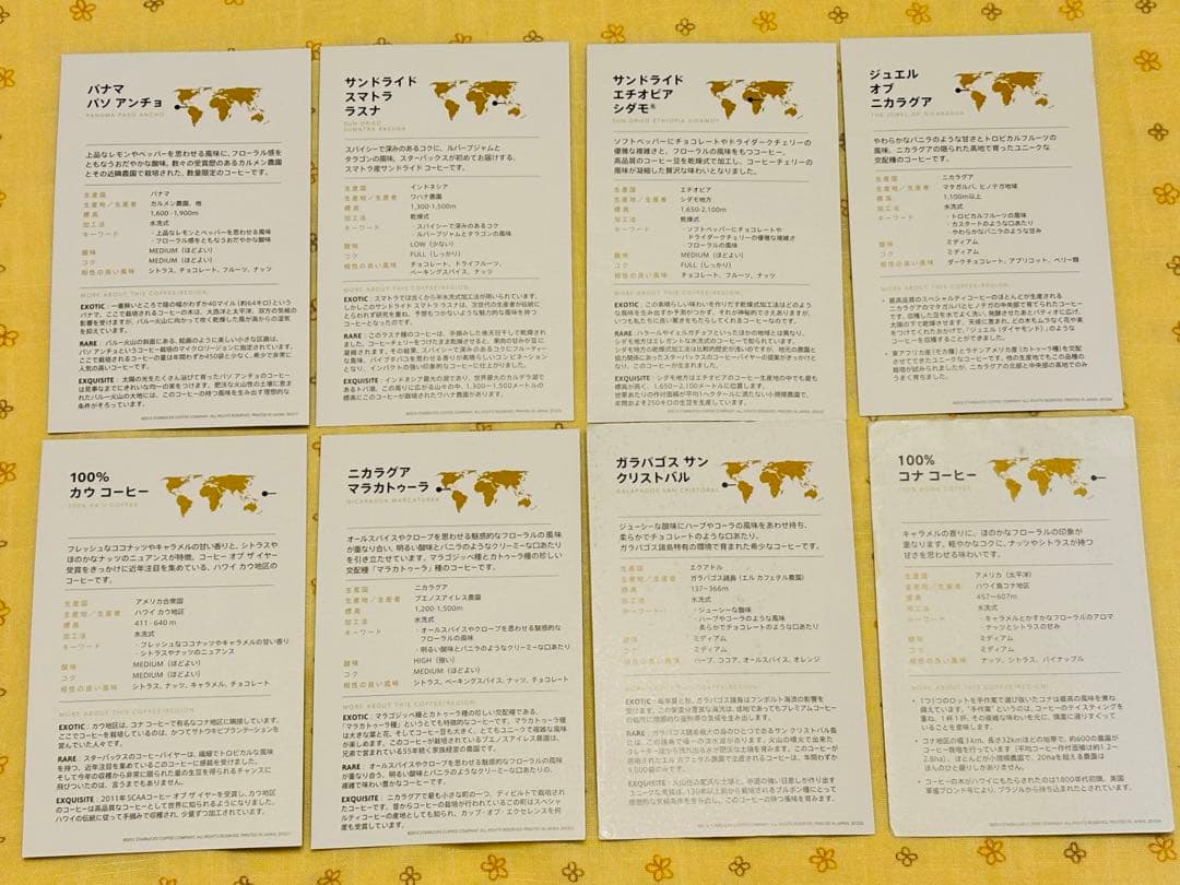 スターバックス　リザーブ　エデュケーションカード