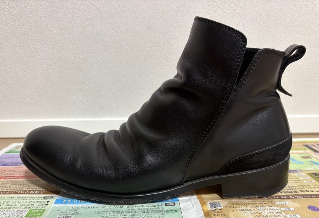 PADRONE 定価約4万円 サイズ42 サイドジップ ショートブーツ