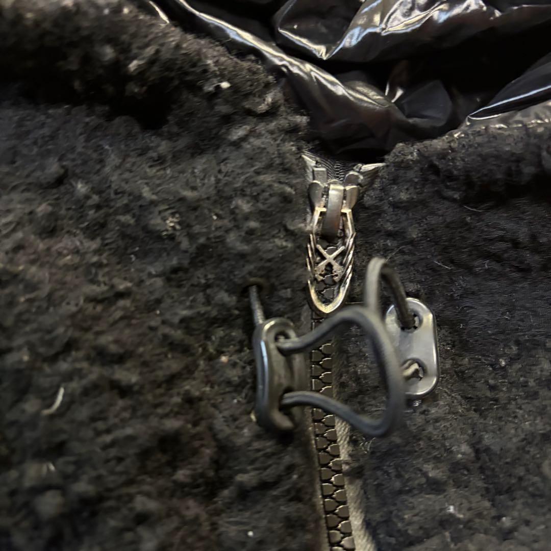 ロアーガンズ × ザンター ダウンジャケット ブラック　ボア　y2k 切り替え