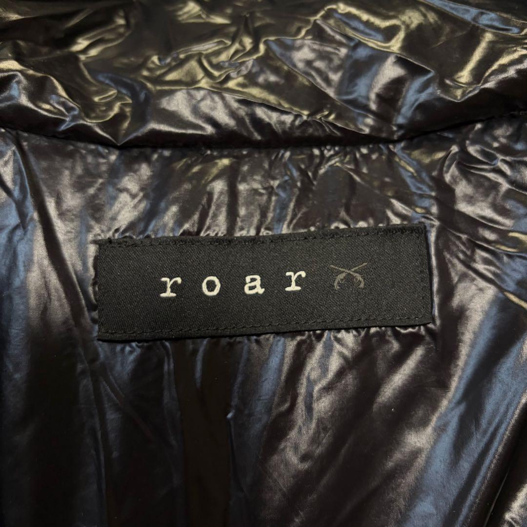 ロアーガンズ × ザンター ダウンジャケット ブラック　ボア　y2k 切り替え