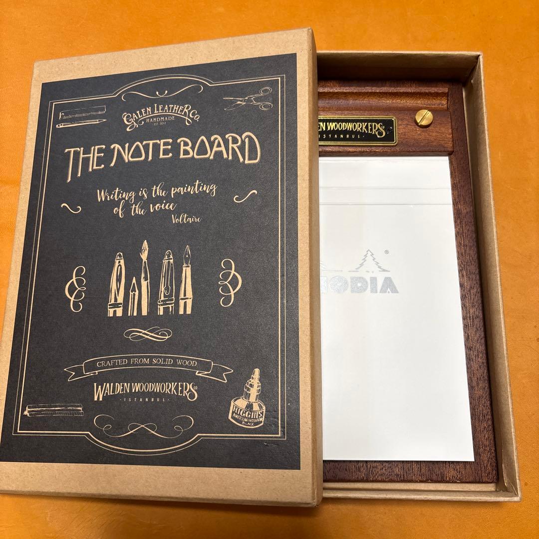 ファイル・バインダー・ケース Galen Leather The Note Board Mahogany