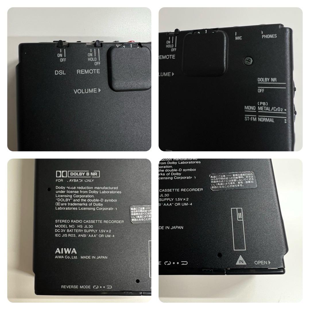 動作確認済【希少】AIWA HS-JL30 カセットレコーダー ラジオ レトロ