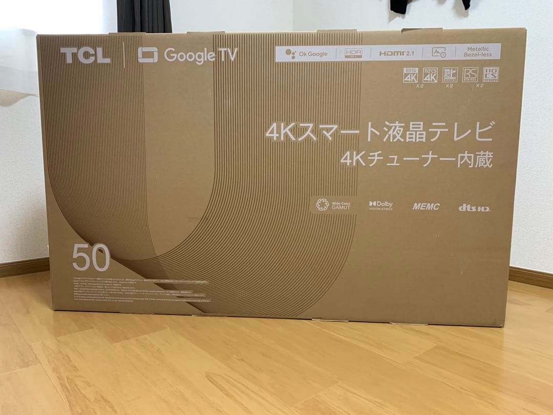 TCL 50インチ 4Kスマート液晶テレビ