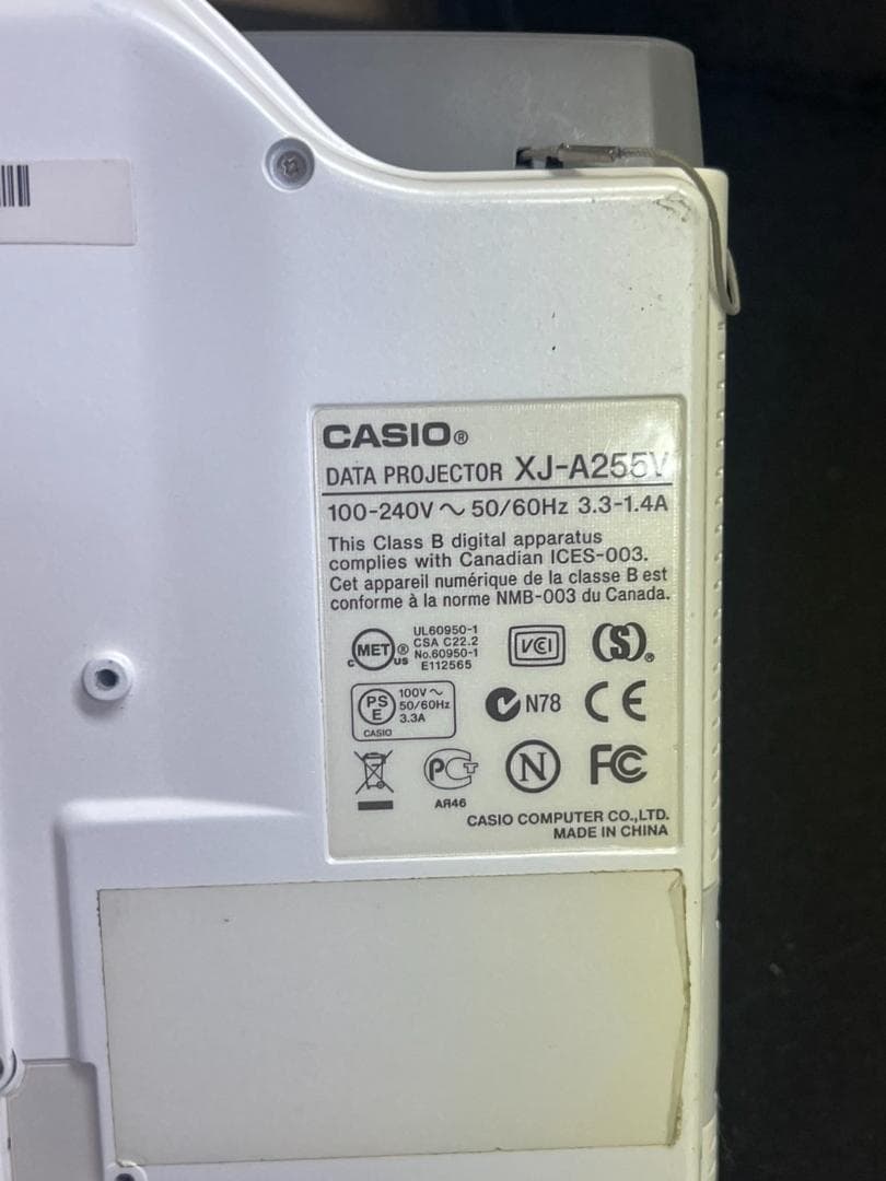 CASIO XJ-A255V プロジェクター 本体 736時間