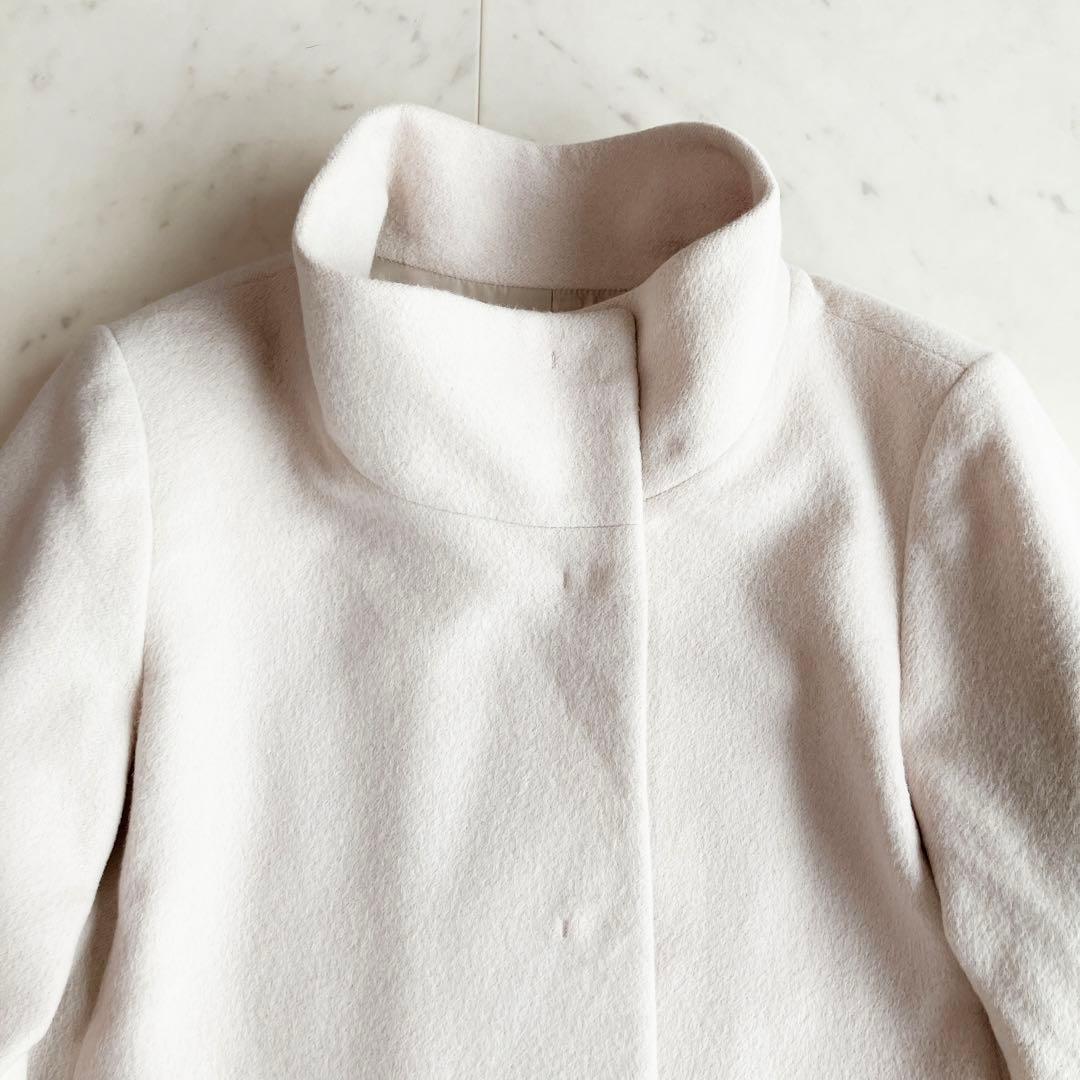 ANAYI アンゴラビーバー 袖フレアコート 38