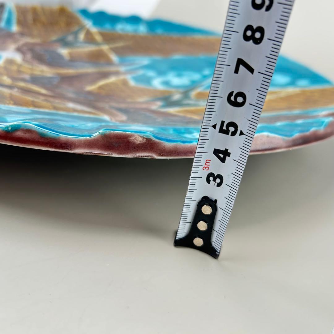 陶器製 飛ぶ鳥のデザイン皿