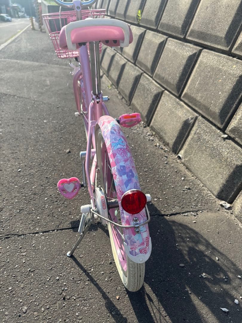 メゾピアノ　幼児用自転車 前部バスケット付き　18インチ　札幌市内引き取り希望