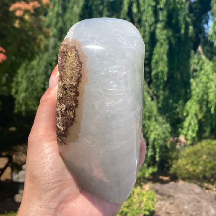 グリーンアメジスト プラシオライト ハート 原石