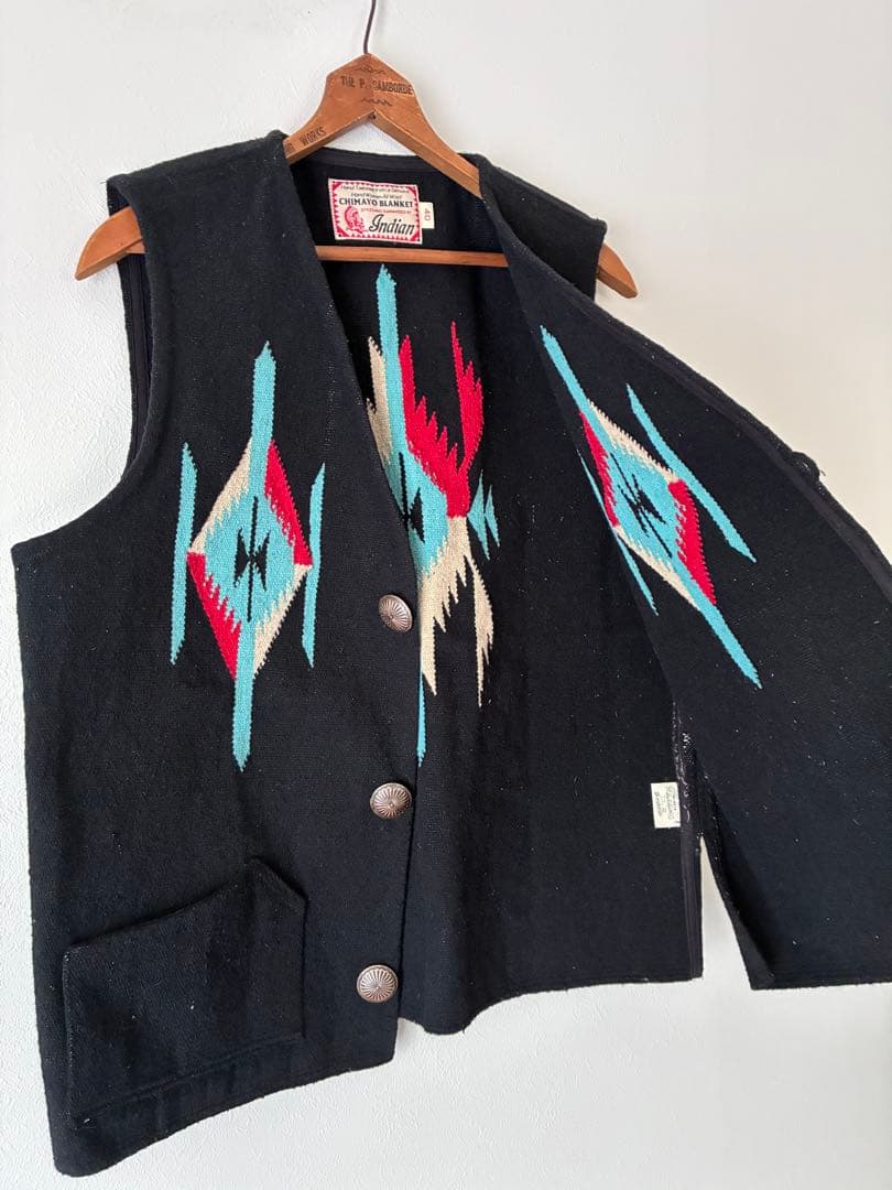 Indian Motorcycle ベスト　チマヨベスト　ネイティブ　ブラック