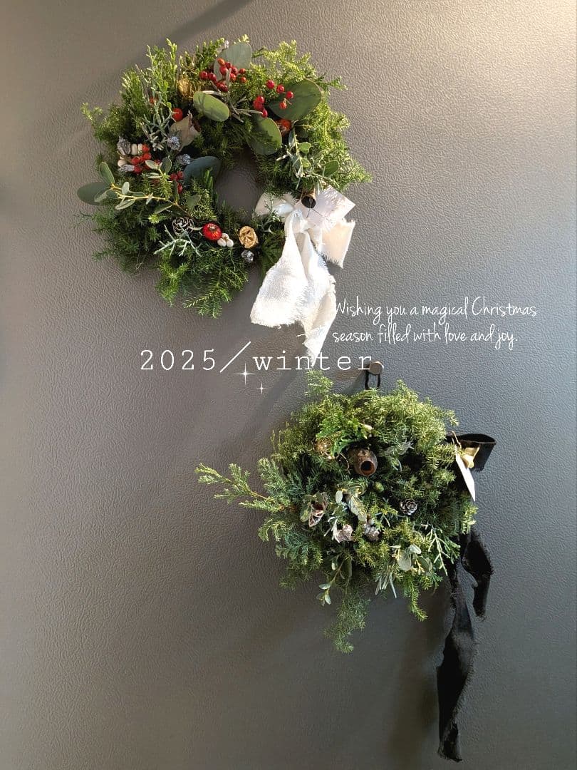 森のリース　甘過ぎないHoliday wreath ──　sold out　──