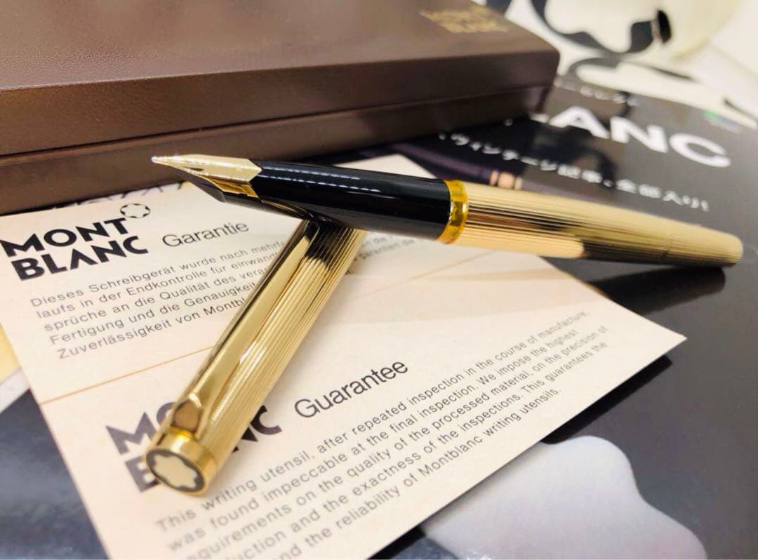 モンブラン　★稀な未使用に近い！金運を呼ぶ総金張りマイスターの銘品！No1246