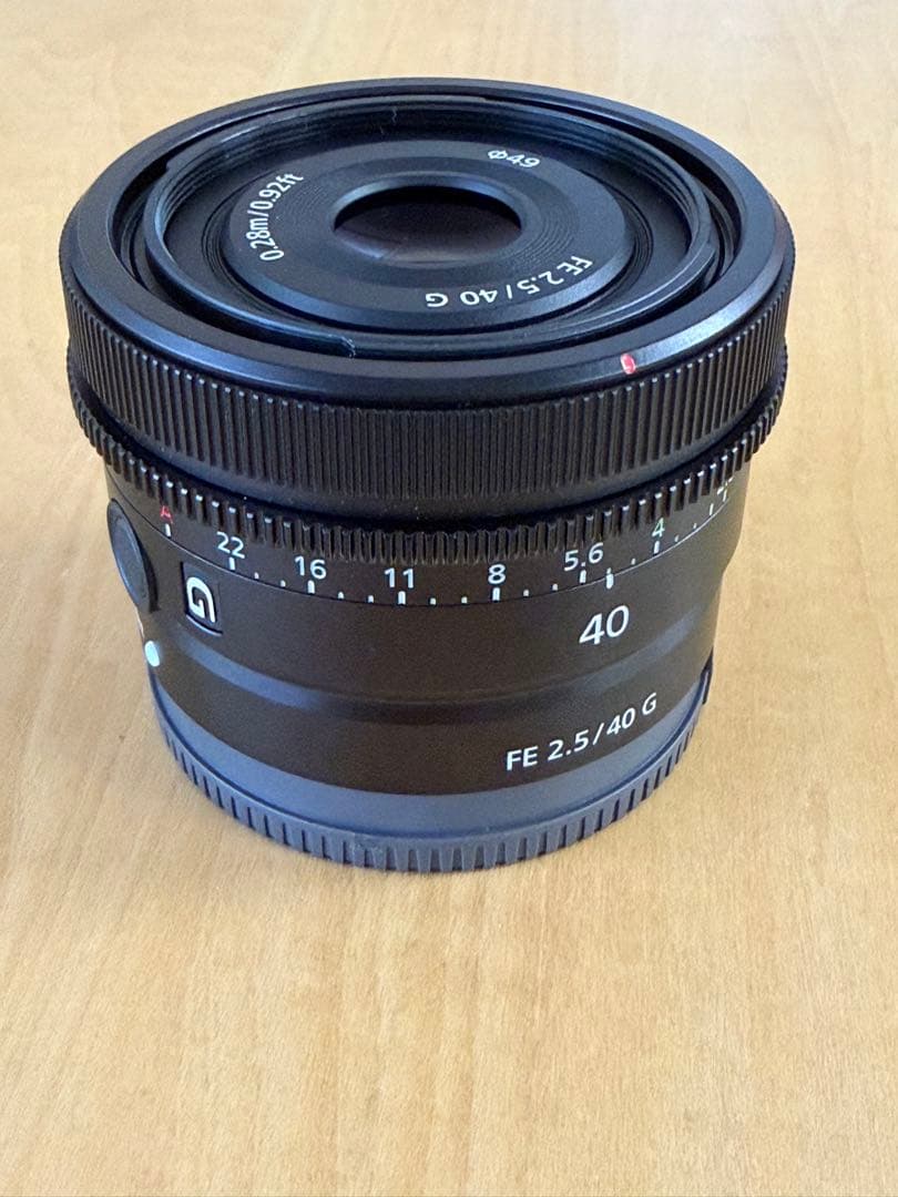 【超美品】SONY FE40mm F2.5G haogeレンズフード付