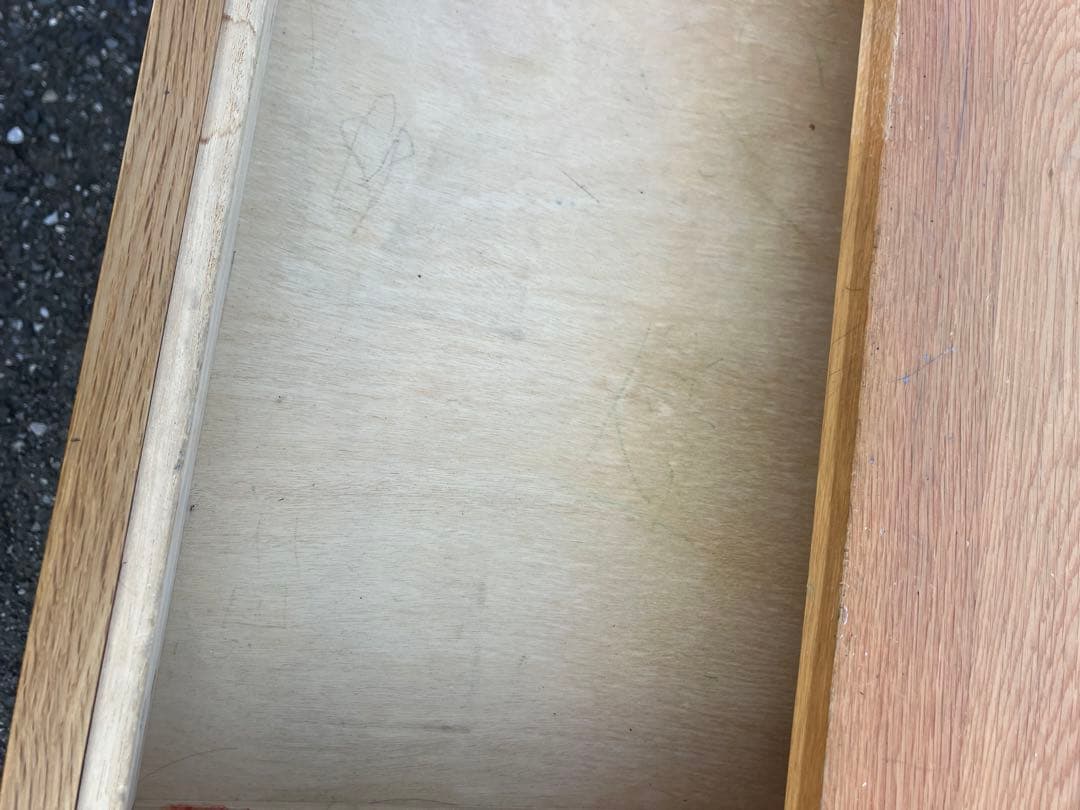 く*き様 無印良品 木製デスク 無垢材　オーク材　机　(袖机は別売りです）　シン