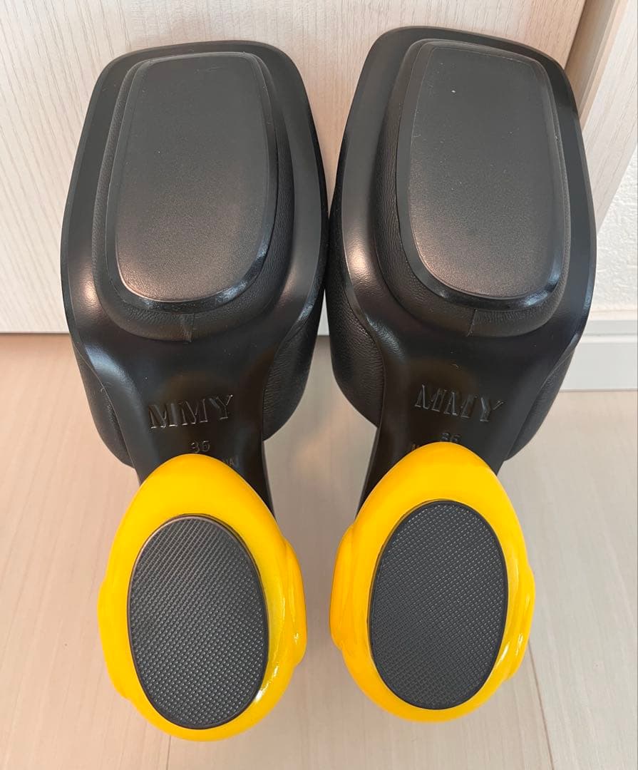 メゾンミハラヤスヒロ ダックヒールサンダル アヒル ミュール 36 ブラック