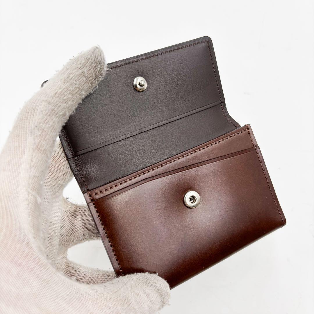 【未使用に近い】土屋鞄　ツチヤカバン カードケース 名刺入れ　ブラウン 茶色