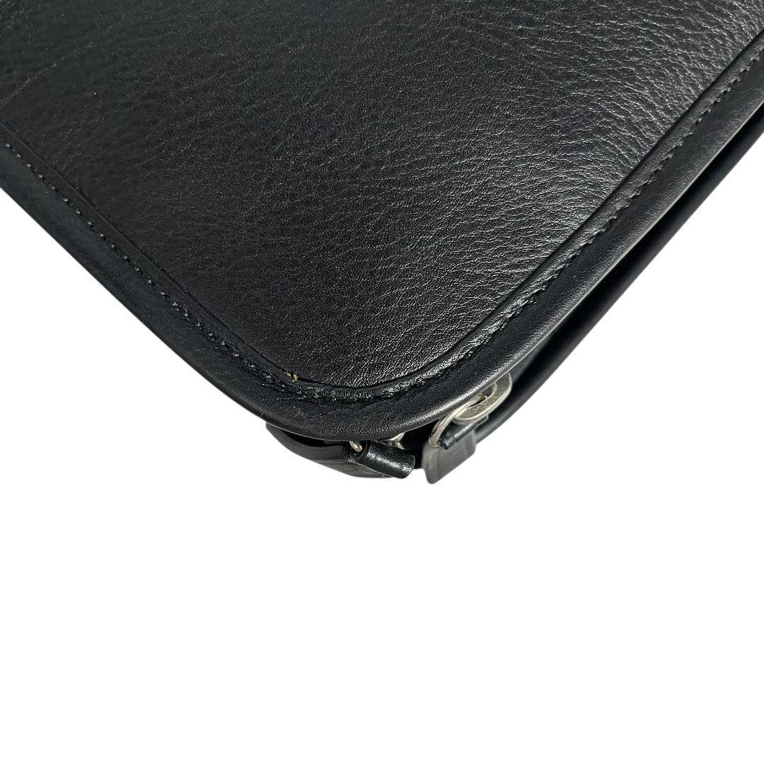 美品　COACH　コーチ　ビジネスバッグ　オールレザー　ブラック
