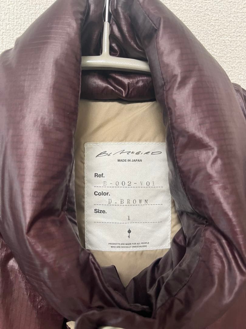 【美品】blackbird ダウンベスト サイズ1