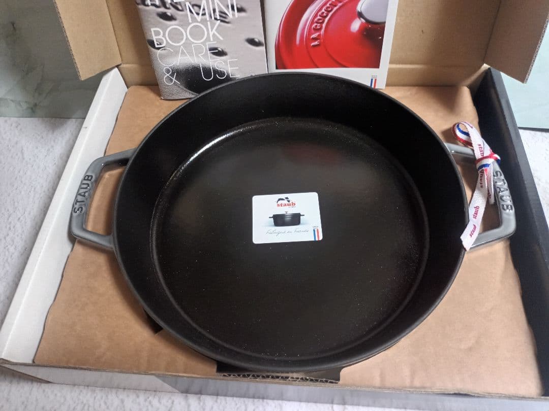 STAUB ストウブ 両手フライパン 26cm グレー スキレット