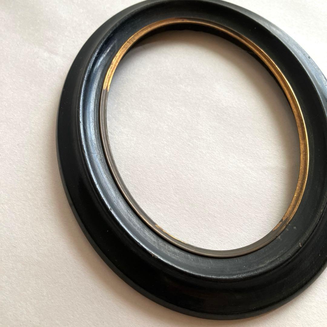 フランス アンティーク ナポレオンⅢ世 木製オーバルフレーム:b