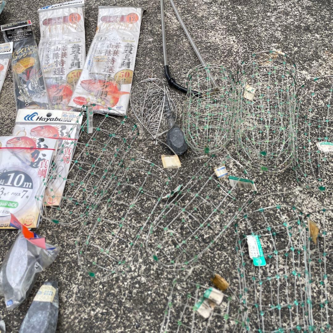 船釣りセット　電動リール　竿　仕掛け　カゴ　オモリセットです。