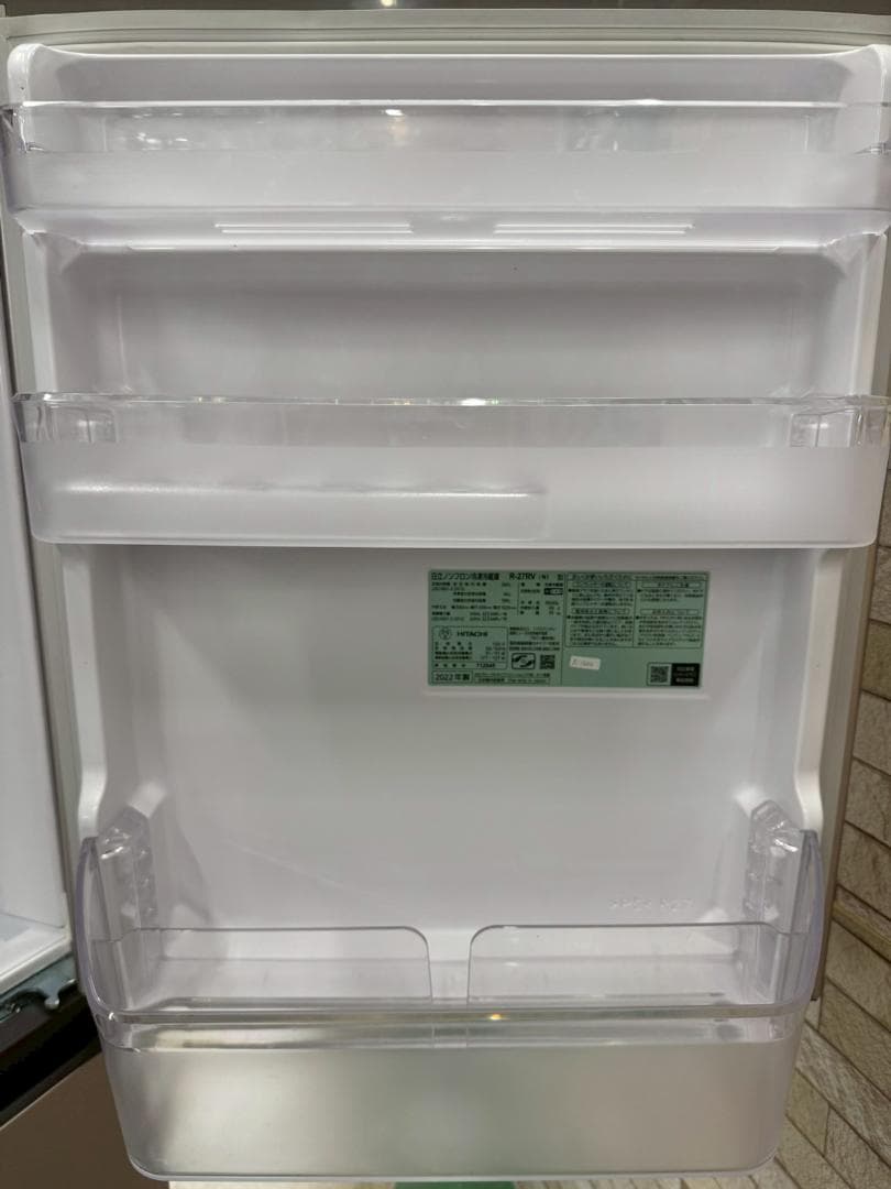 大阪送料無料★3か月保障付★冷蔵庫★2022年★R-27RV(N)★R-1600