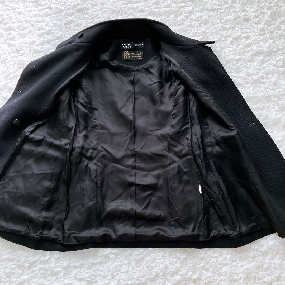 ザラ　マンテコ　ナポレオンコート　ジャケット　ブラック　M