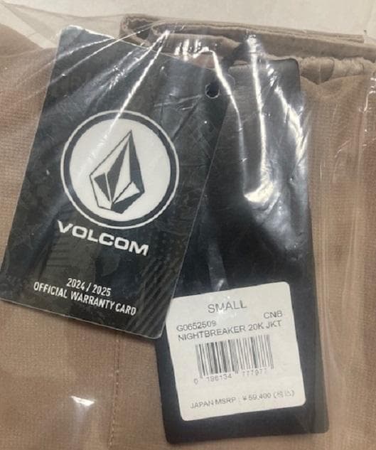 定価￥59,400 ボルコム ナイトブレイカー 20K ジャケット CNB S