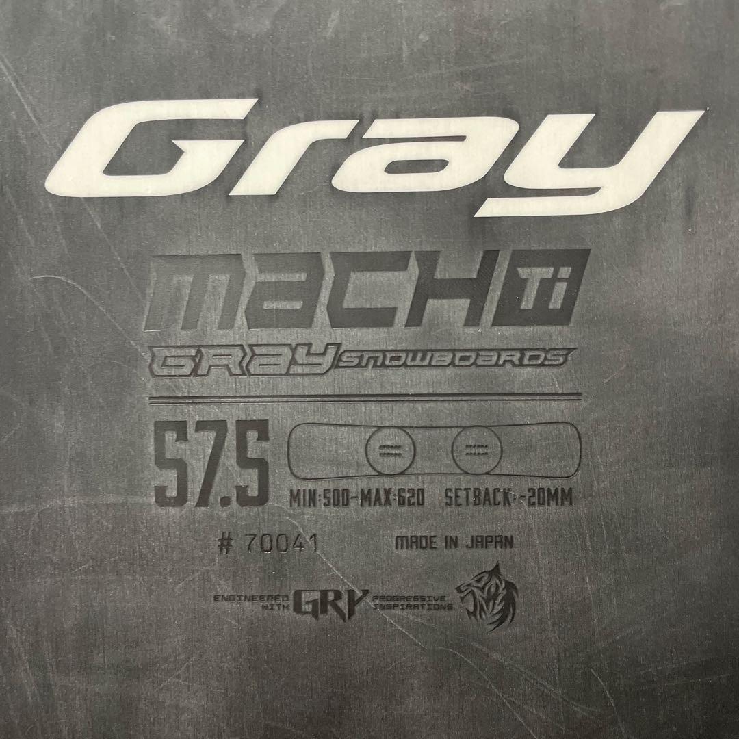 GRAY board グレイスノーボード Mach Ti 157.5