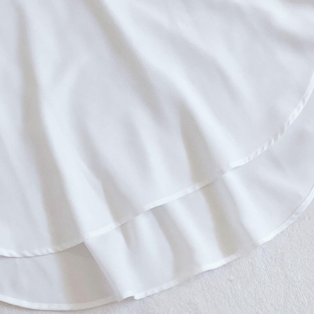 新品　リヴドロワ　ジョーゼットポケットブラウス　オフホワイト