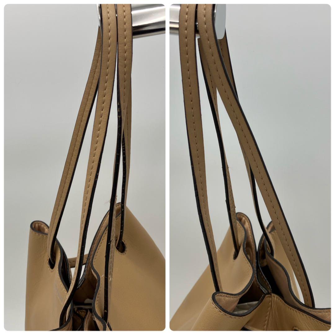 【美品】J&M DAVIDSON ミニ デイジー ウィズ ハンドバッグ キャメル