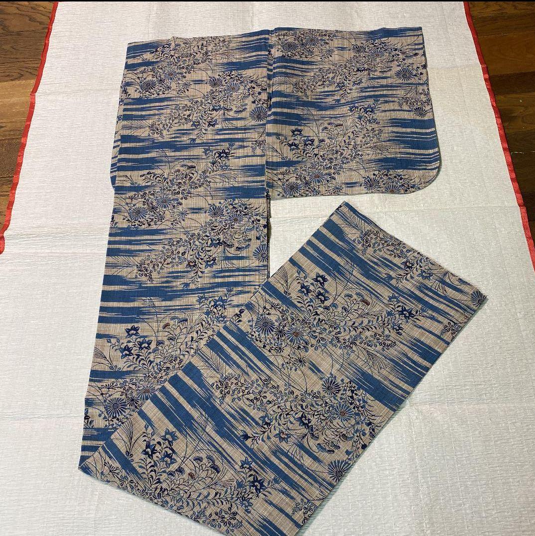 浴衣　奥州小紋風