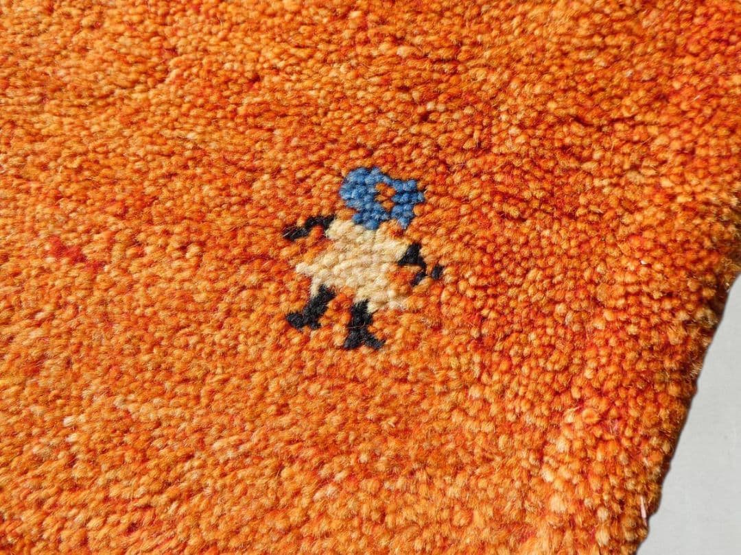 ●BLACKFRIDAY●　140×71cm　ギャッベ　ペルシャ絨毯　手織り