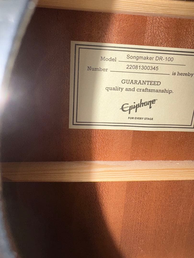 Epiphone Songmaker DR-100 ブラック ギター