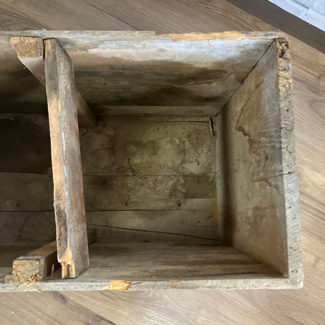 B-1 アンティーク 美人髪洗粉 木箱 昭和レトロ ヴィンテージ 運搬箱 什器