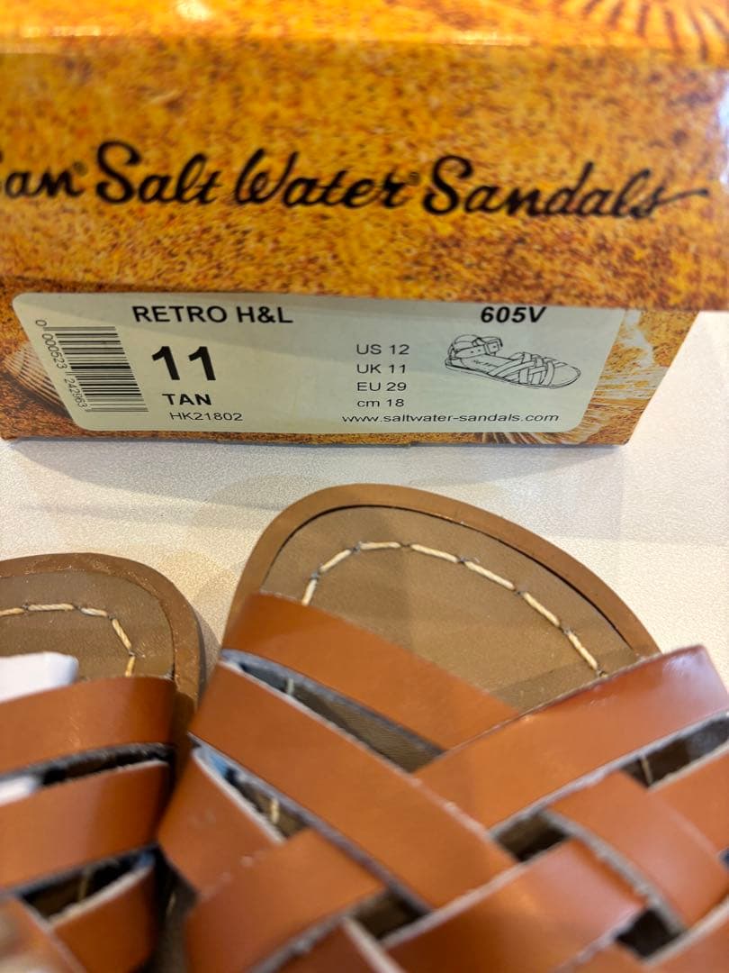 saltwater RETRO サイズ11 新品未使用　tan