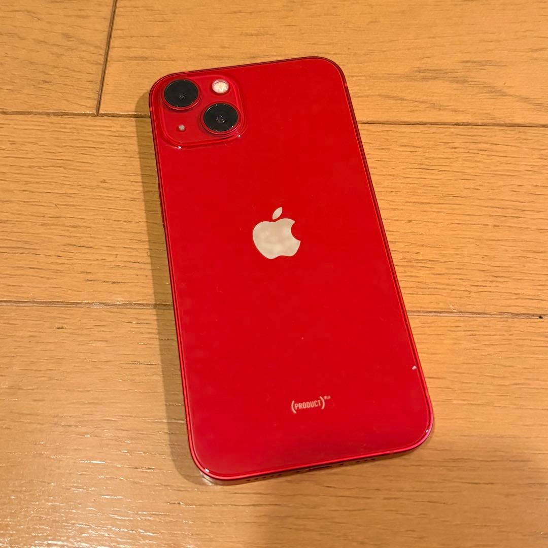 【美品】iPhone13 Red 128GB バッテリー82% 箱、ケーブル付き