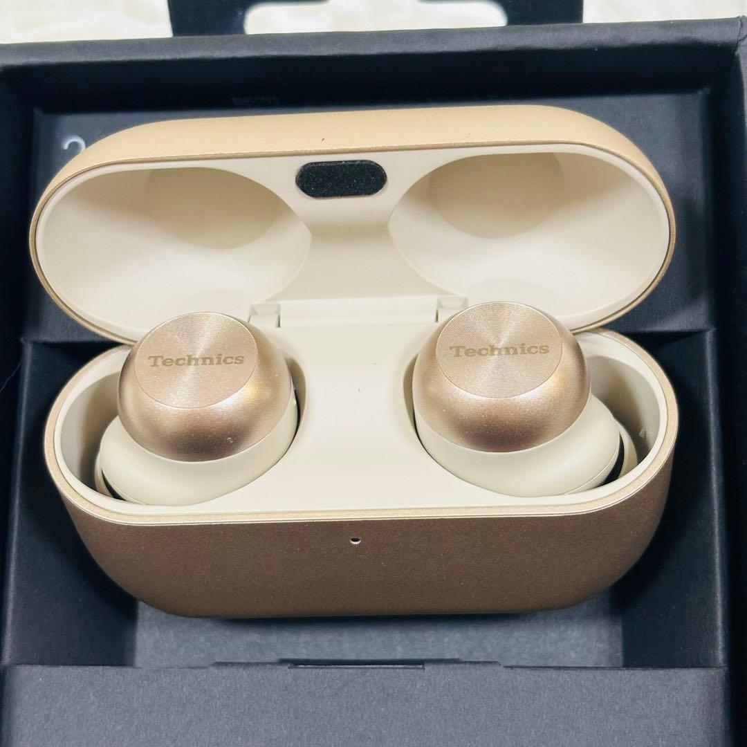 【美品】Technics ワイヤレスイヤホン EAH-AZ100-N ゴールド