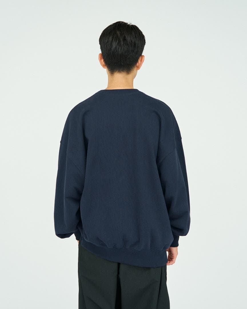 フレッシュサービス LIGHT OZ CREW NECK SWEAT NAVYL