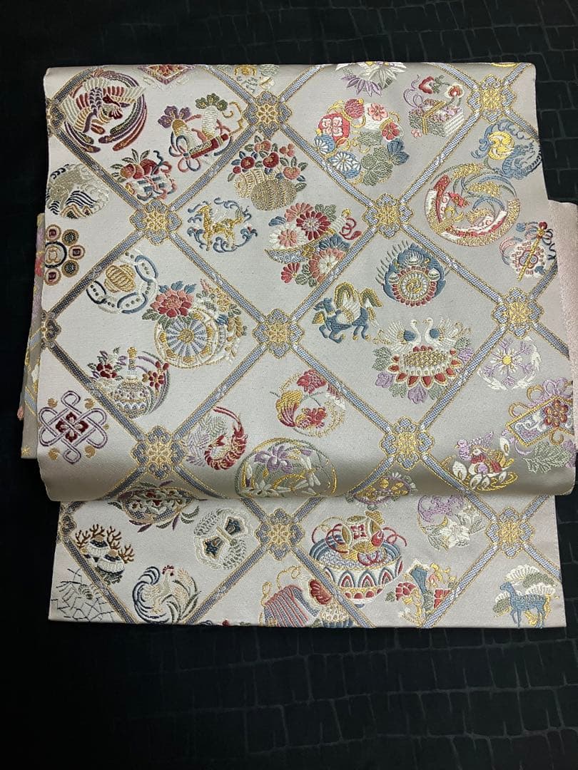 専用です　お仕立て上がり名古屋帯　新品未使用品　正絹　西陣織　No.350