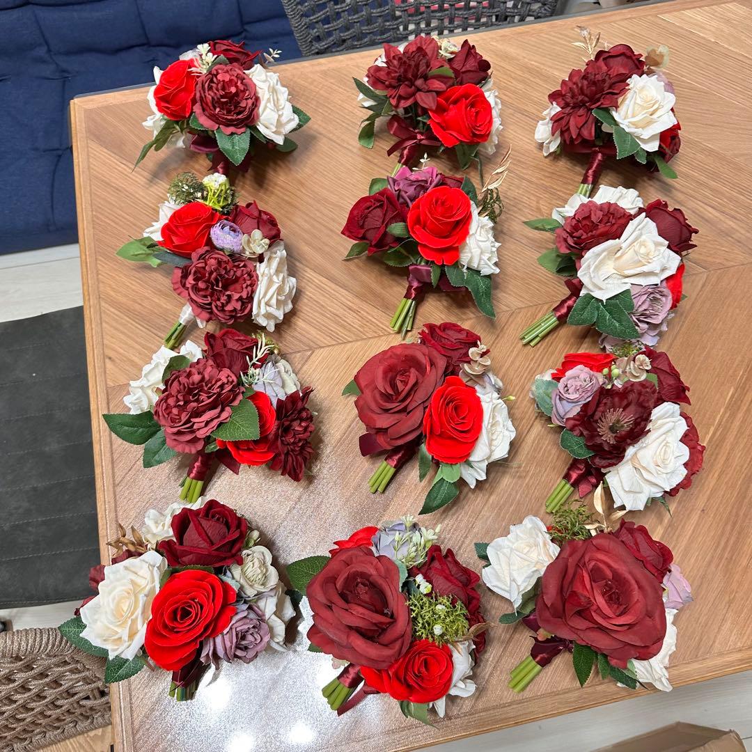 【最終値下げ】装花　12個セット　ゲストテーブル　アーティシャルフラワー　結婚式