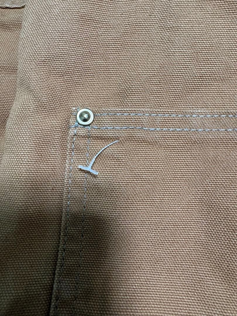 希少なコラボ&モデルサイズ46×32カーハート オーバーオール Columbia