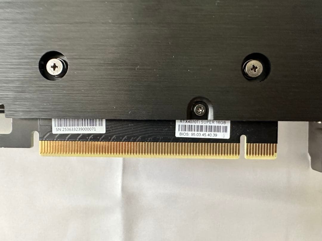グラフィックボード・グラボ・ビデオカード PNY GeForce RTX 4070 Ti Super 16GB