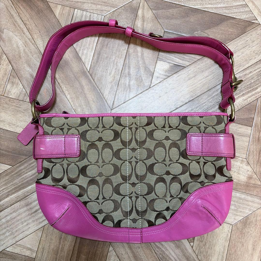 みーゆーCOACH コーチ ショルダーバッグ シグネチャー F07077
