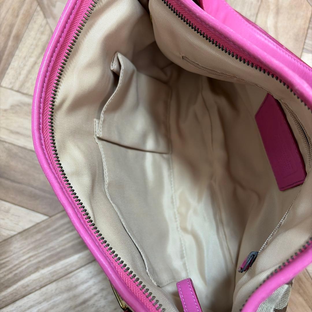 みーゆーCOACH コーチ ショルダーバッグ シグネチャー F07077