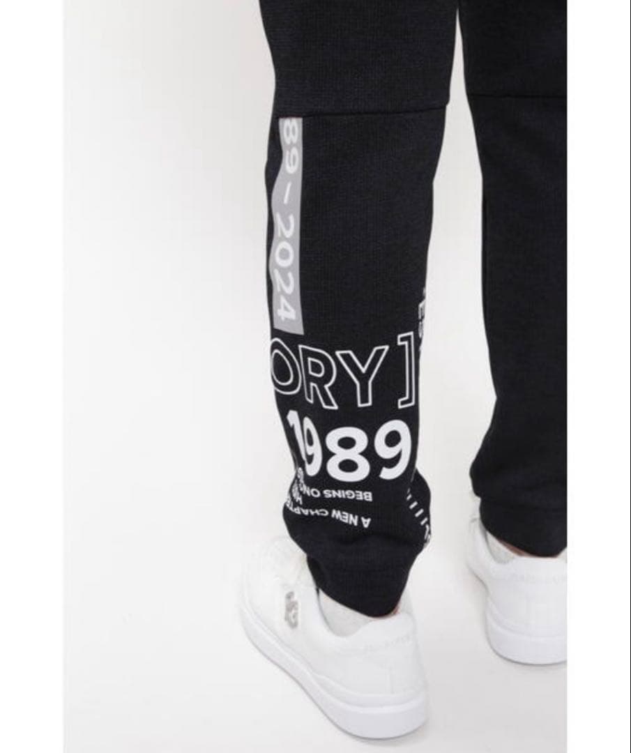 PEARLY GATESセーターフリース メランジ ジョガーパンツ