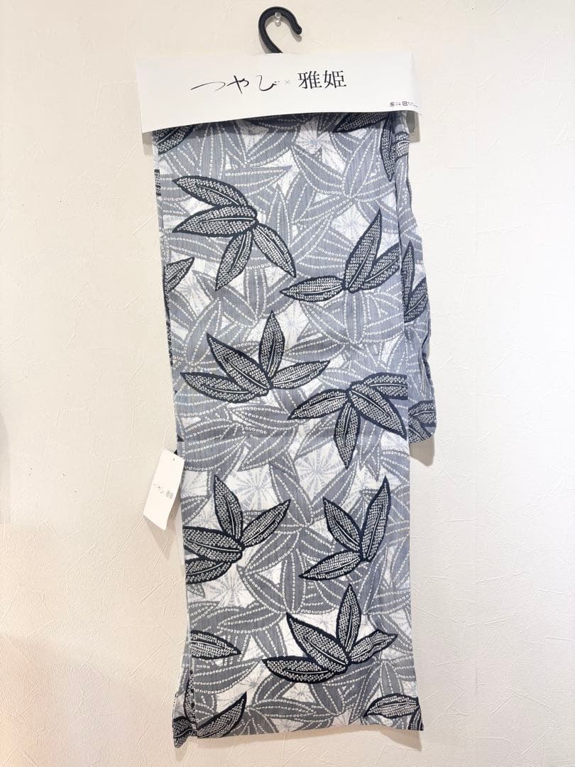 最終値下げ！新品・未使用品！浴衣 つやび雅姫 綿麻 有松鳴海絞り調 帯付き