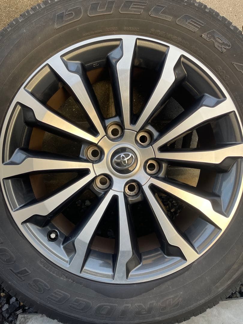 150系プラド　純正19インチホイールタイヤ4本セット