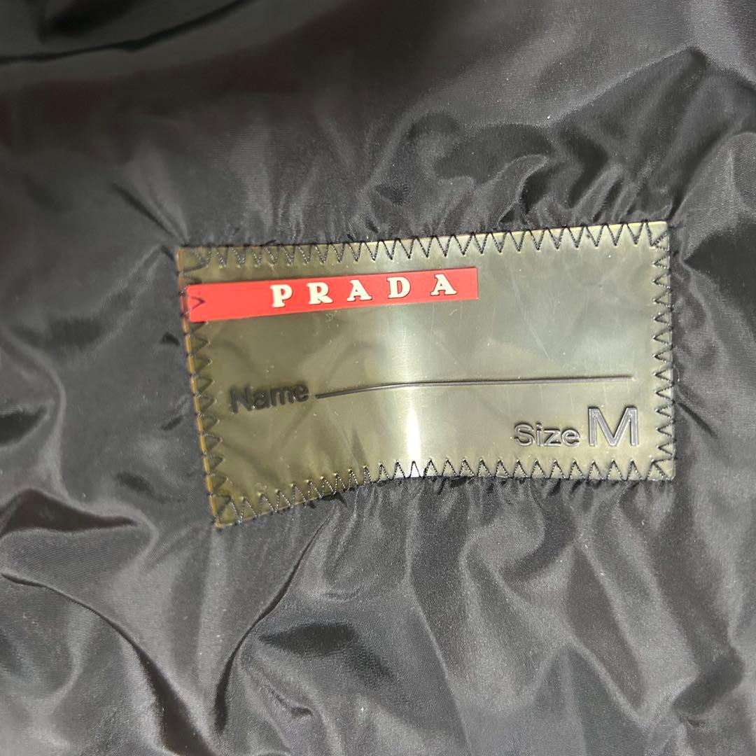 PRADA プラダ 中綿 ナイロンジャケット BLK トライアングルロゴ M