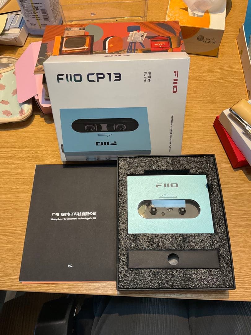 未使用新品FIIO ポータブルカセット CP13 Transparent ブルー