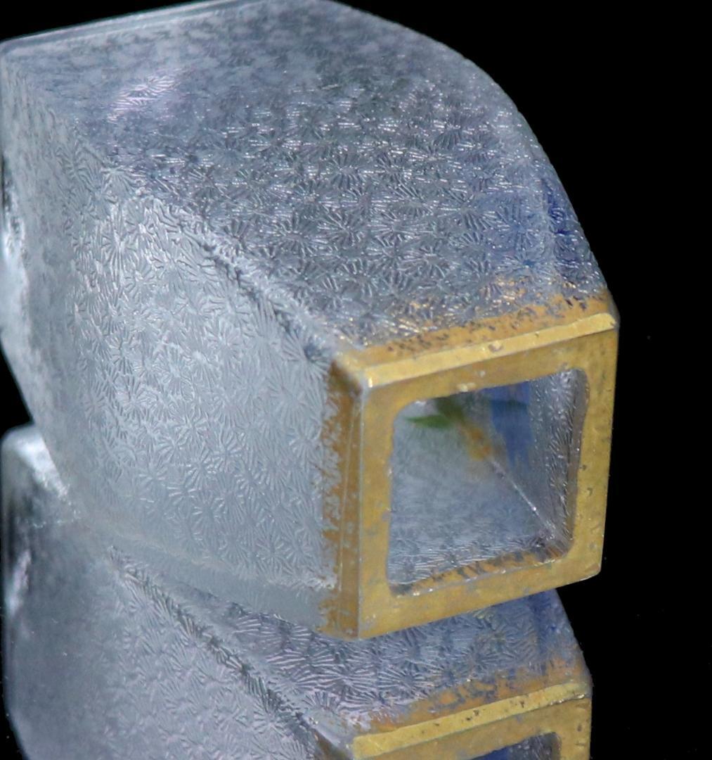 オールド・バカラ 最高級 1900年 金彩エナメルレア型ミニチュール 花柄 花瓶